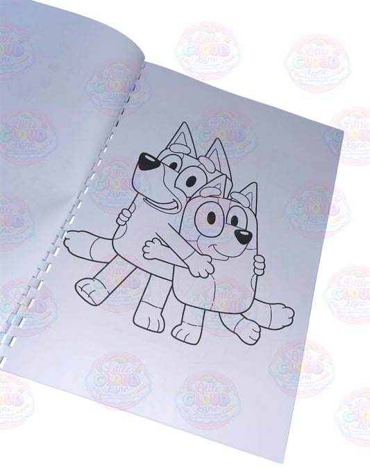 Bluey Inspired Colouring Book