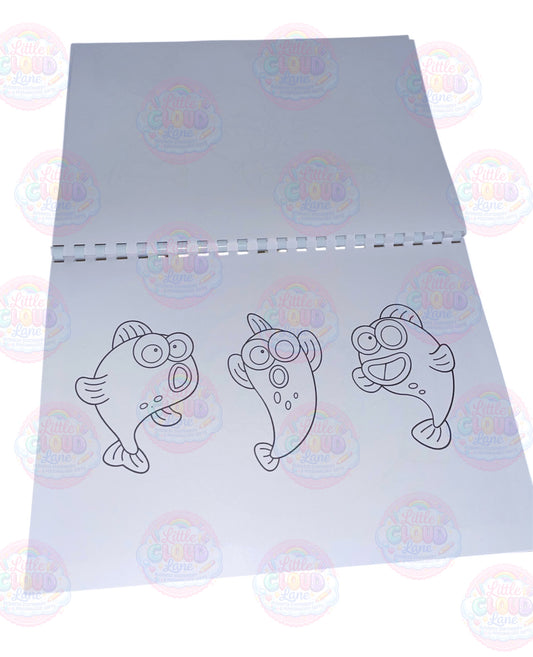 Baby Shark Inspired Colouring Book