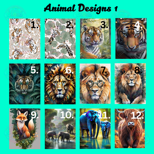 Animal Designs 1 - Unscented Car Air Fresheners - Minimum Order 10 Pieces