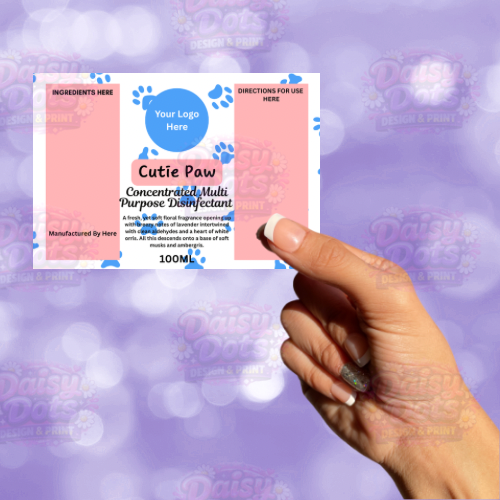 FIZZYWHIZ - Cleaning/Laundry Wraparound Labels